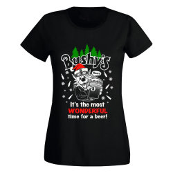 BUSHYS CHRISTMAS LADIES T-SHIRT BUS-XM-L